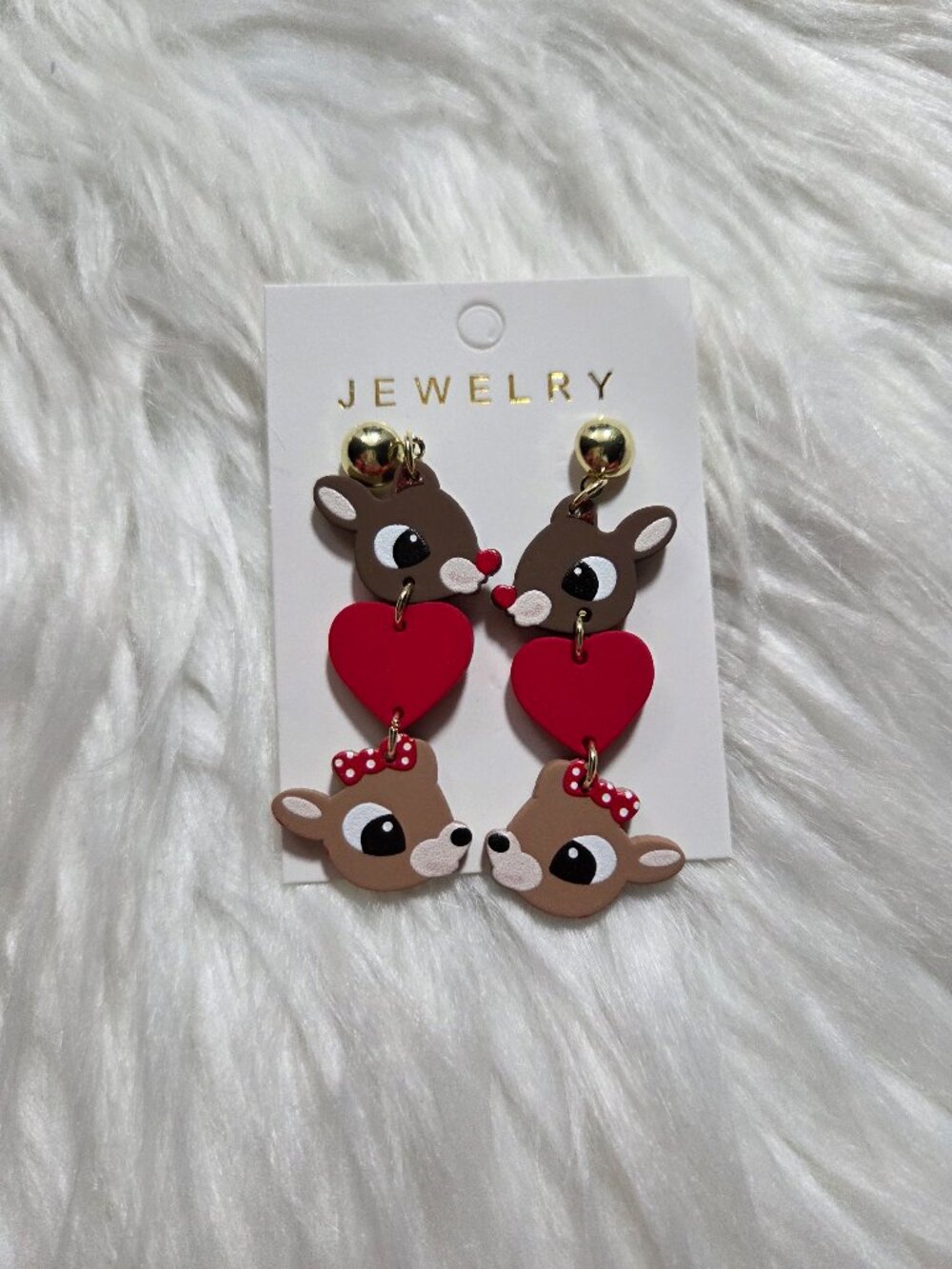 Reindeer Winter Earrings